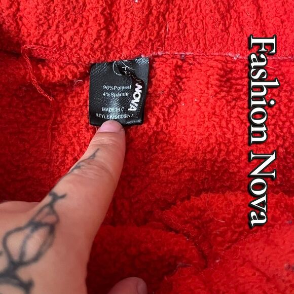 FashionNova Destiny Cozy Soft PJ Robe Set – Red – Size Small – Pre-Owned Good Co - Picture 6 of 6